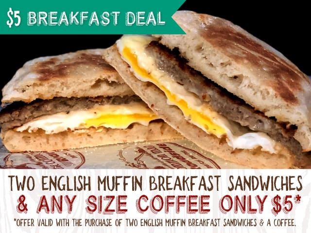 $5 breakfast deal